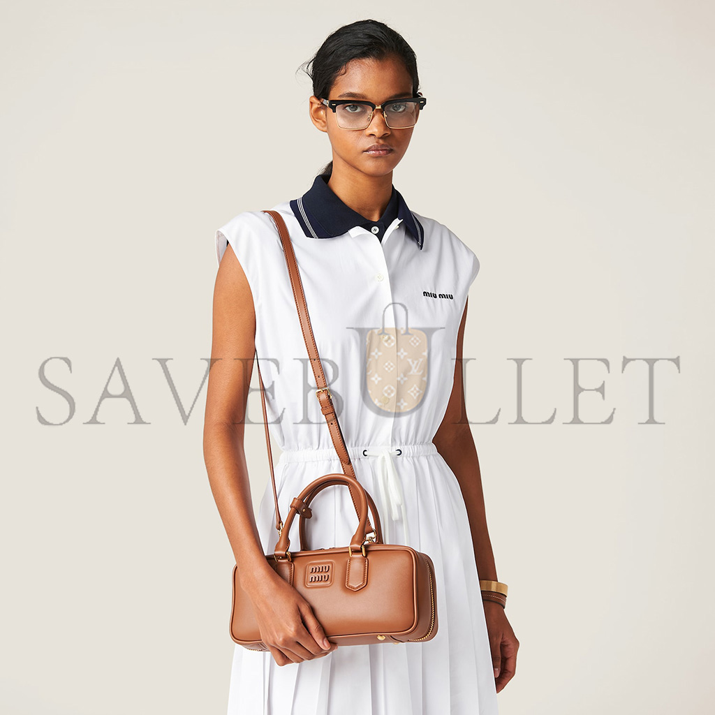 M1v M1v arcadie leather handbag 5bb148 (27*12*9cm)